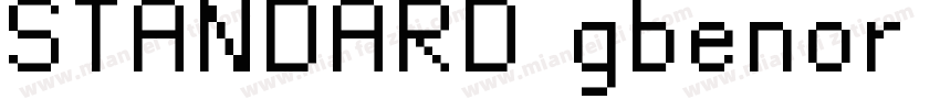 STANDARD gbenor (R字体转换